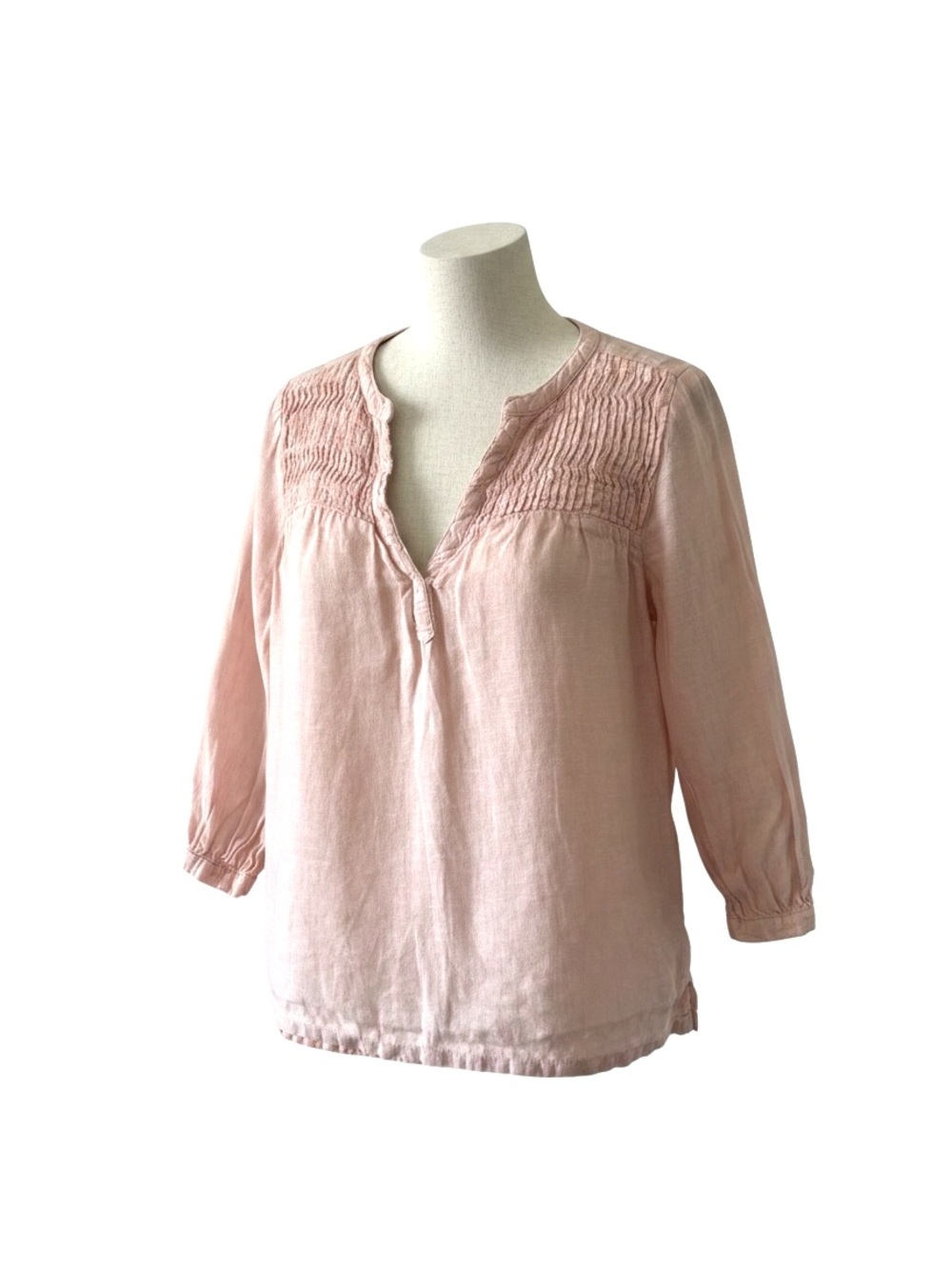 Joie 100% Linen Blush Pink 3/4 sleeve Size Small